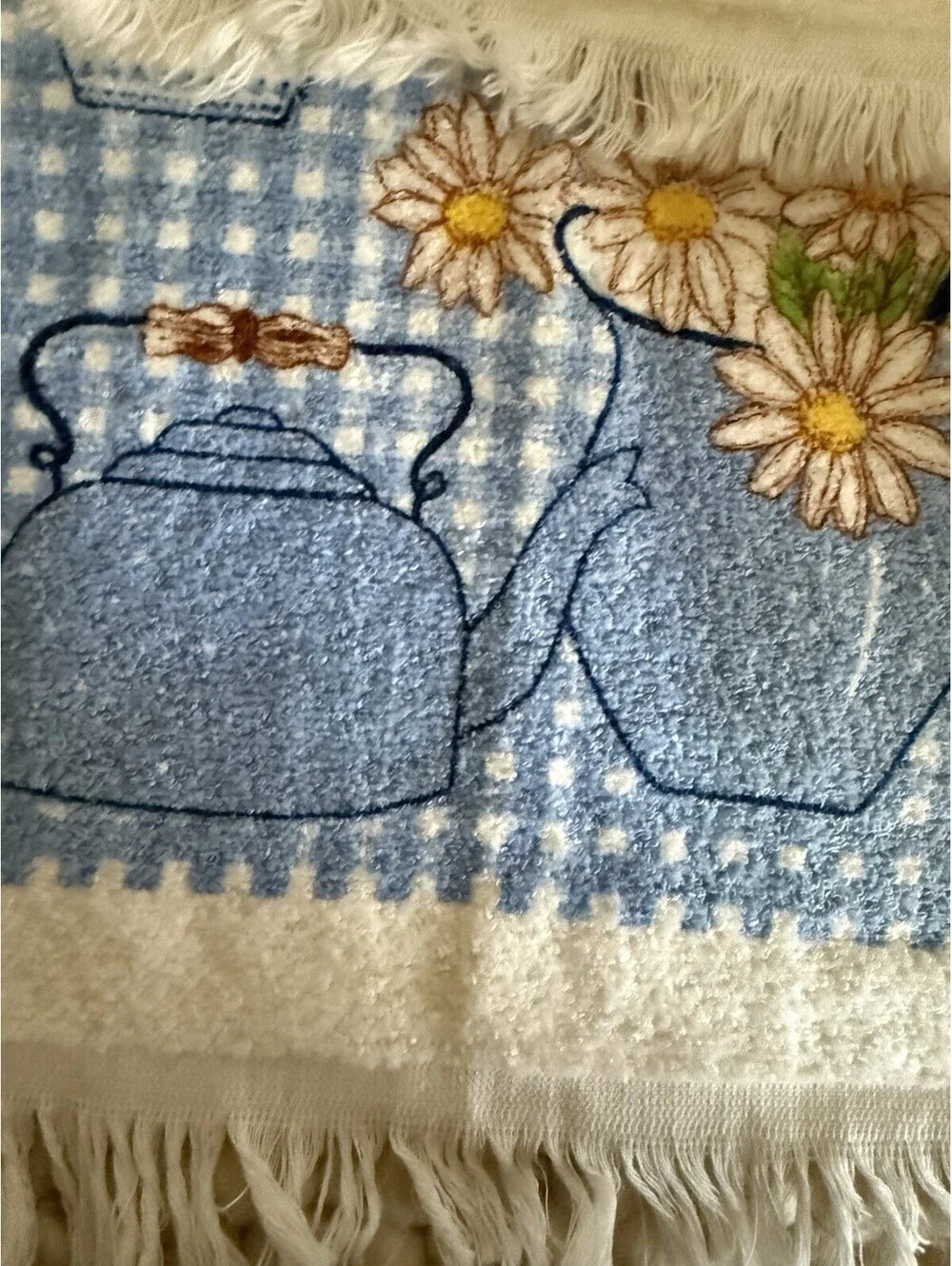 Hallmark Set Of 2 Dish Towels Homecard Blue Yellow New